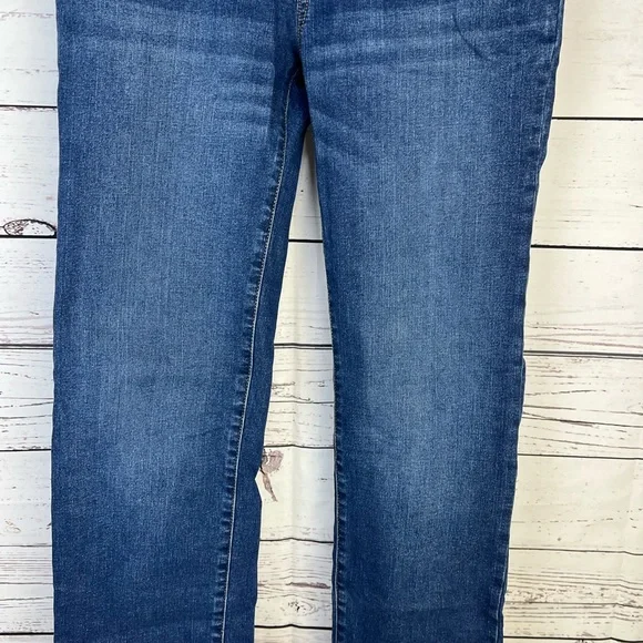 GAP Stretch Straight Distressed Denim Blue Jeans Size 16 Husky Boys EUC - Picture 4 of 15